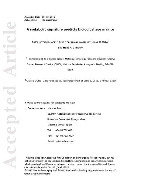 A_metabolic_signature_of_aging_BlascoM_2012