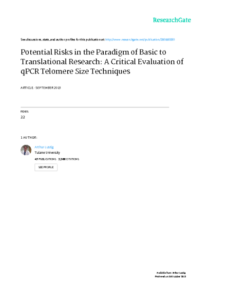 Critical_Evaluation_qPCR_techniques_Lustig_JCancerEpidiemology_Aug2015