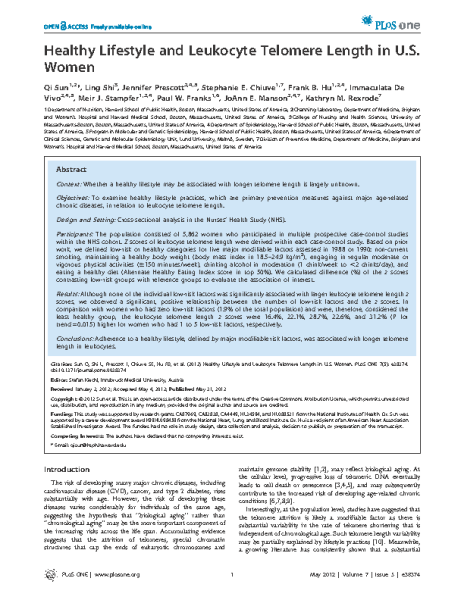 Healthy_lifestyle_and_TL_in_US_women_SunQ_PLoSOne_2012