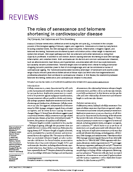 Senescence_Telomere_Shortening_CVD.Frej_Fyhrquist.Nat_Rev_Cardiol_2013