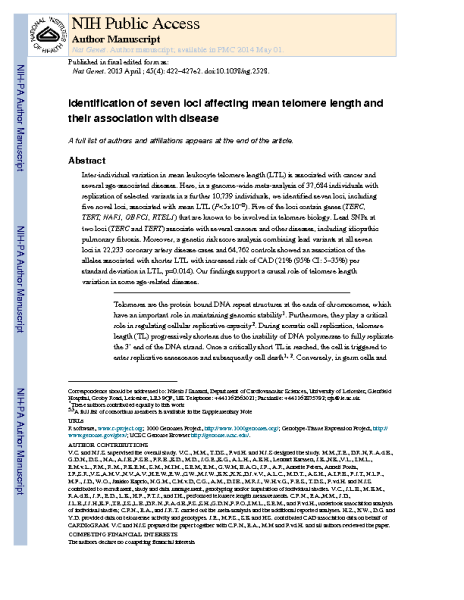 Seven_Loci_Affecting_TL_and_Disease.Nihlest_Samami.Nat_Genet_2014