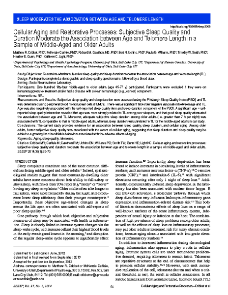 Sleep_moderate_the_association_telomere_length_and_aging_CribbetMR_Sleep_2014