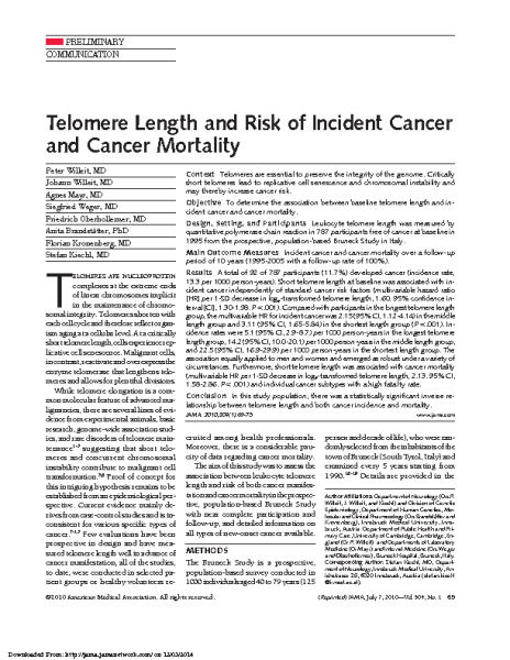 TL_and_Risk_of_Incident_Cancer_and_Cancer_Mortality_KiechlS_AMA_2010