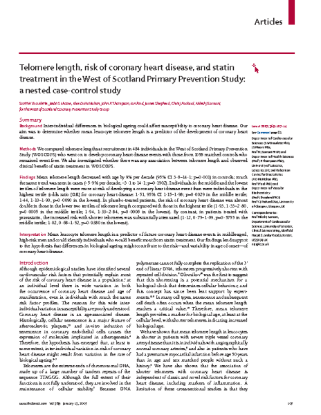 TL_risk_of_coronary_disease_and_statins_SamaniNJ_Lancet_2007