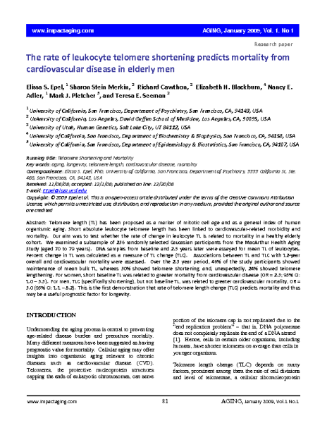 Telomere_shortening_predicts_mortality_from_cardiovascular_disease_EpelSS_Aging_2009