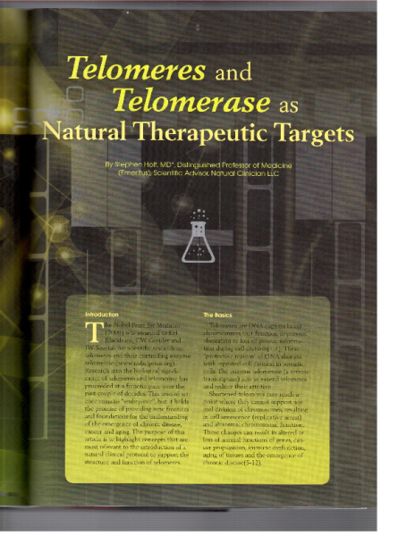Telomeres and Telomerase as Natural Therapeutic Targets