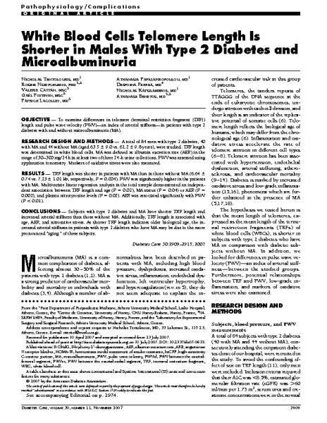 White_Blood_Cells_TL_shorter_Males_Diabetes_Type_II.Nicholas_Tentolouris.Diabetes_Care_2007